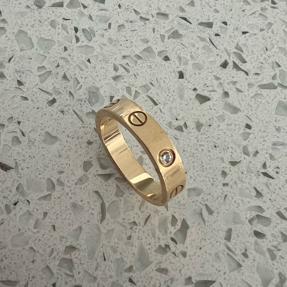 Cartier Love Ring Small Model w/ 1 Diamond | Size 51 - Picture 6 of 14